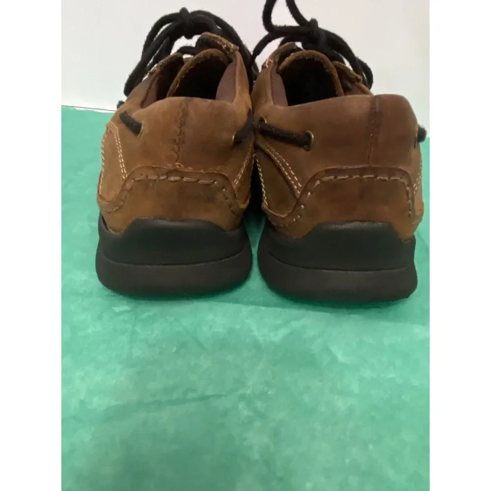 Skechersmen's lace up brown leather loafers Boat shoes Size‎ 9 top siders